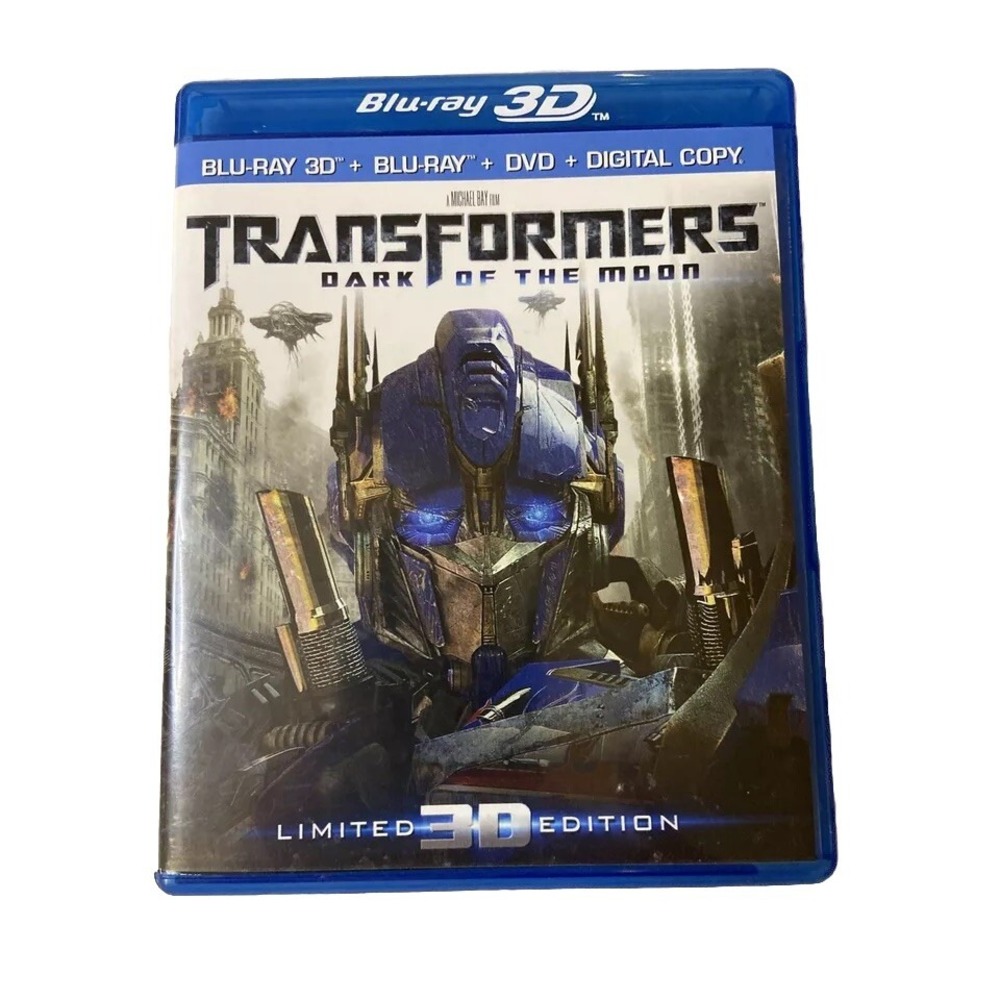 peter cullen 3D Transformers Dark of the Moon Blu Ray Dvd 43D Glasses 2011